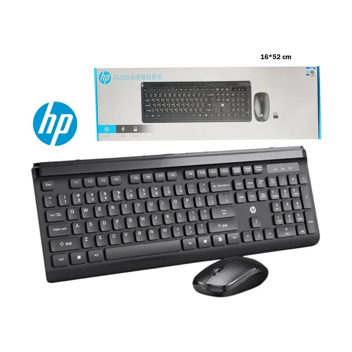 طقم كيبورد وماوس لاسلكي HP