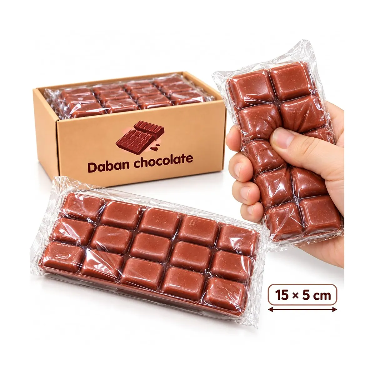 لعبة لوح الشوكولاتة للضغط وتفريغ التوتر Daban Chocolate