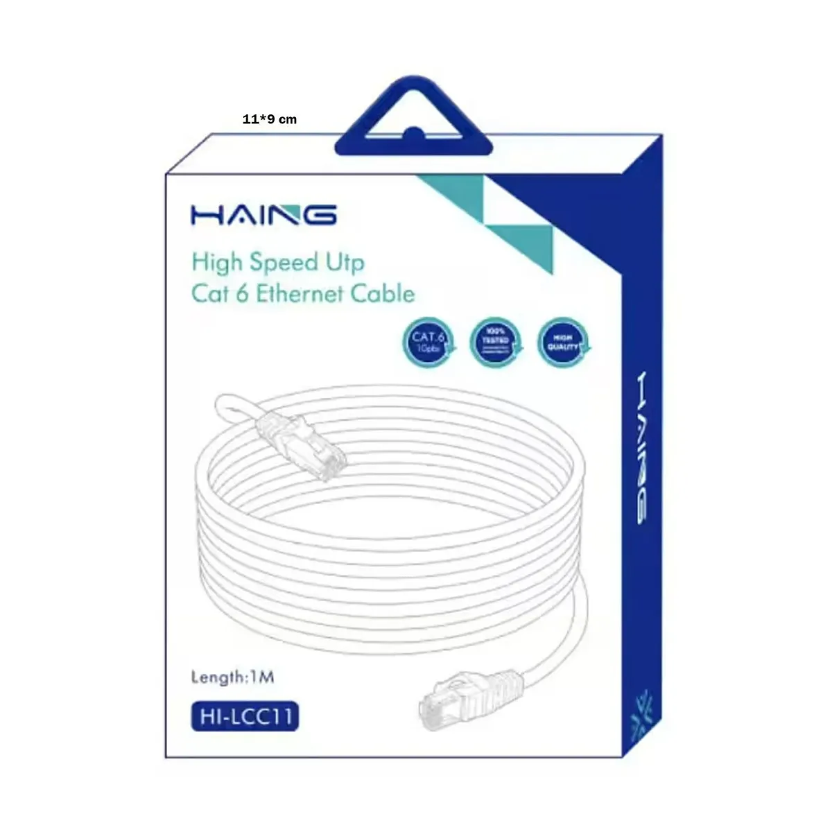 كيبل ايثرنت عالي السرعة Cat 6 من HAING بطول 1 متر
