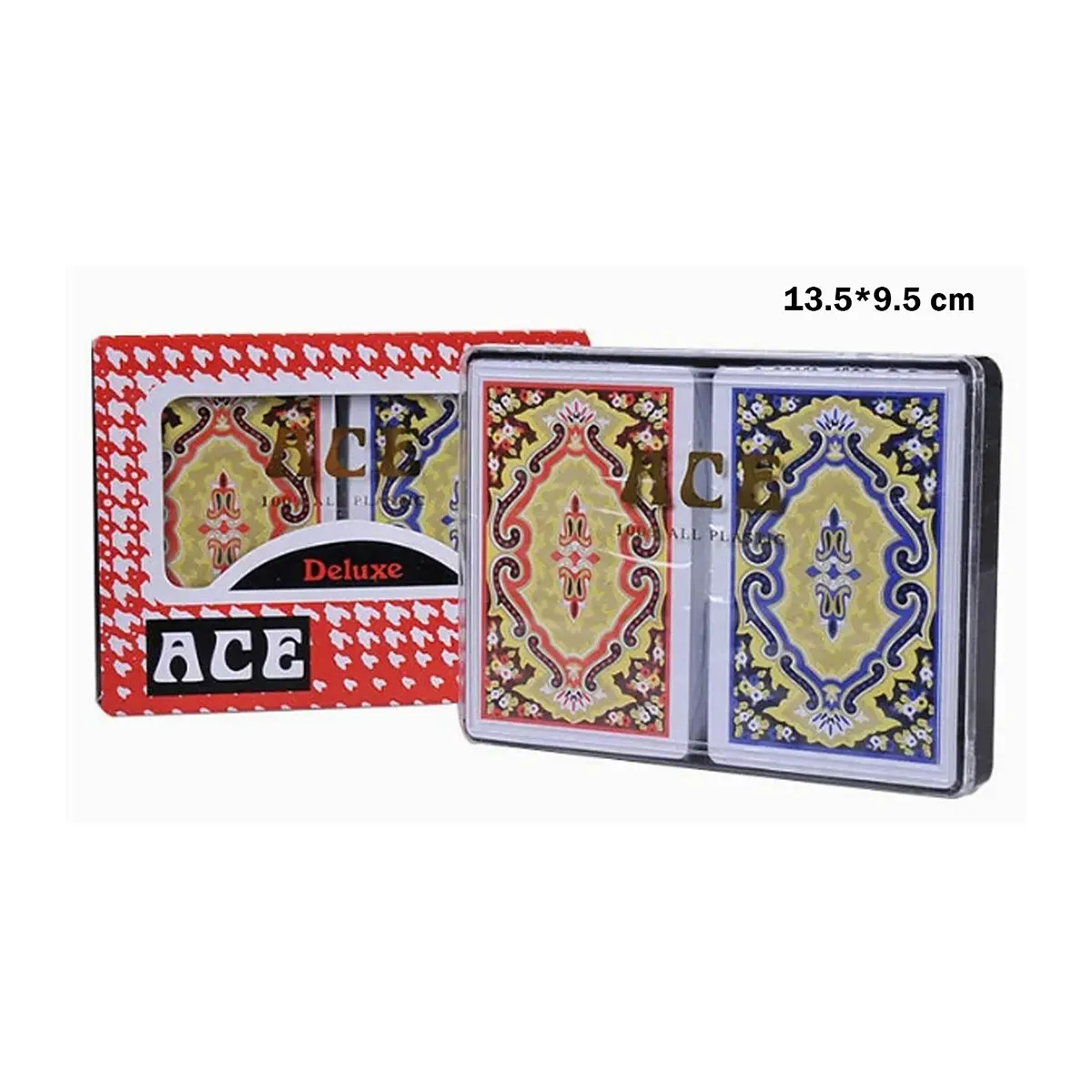 علبة أوراق لعب مزدوجة ACE