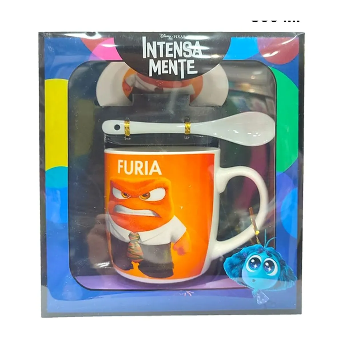 كوب سيراميك Inside Out مع ملعقة وصحن – 300 مل — غضب – Furia