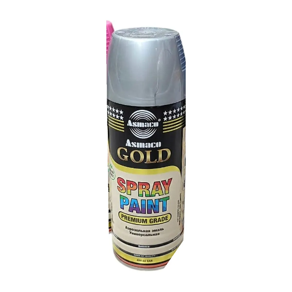 بخاخ دهان Asmacco Gold سبراي 400 مل — فضي
