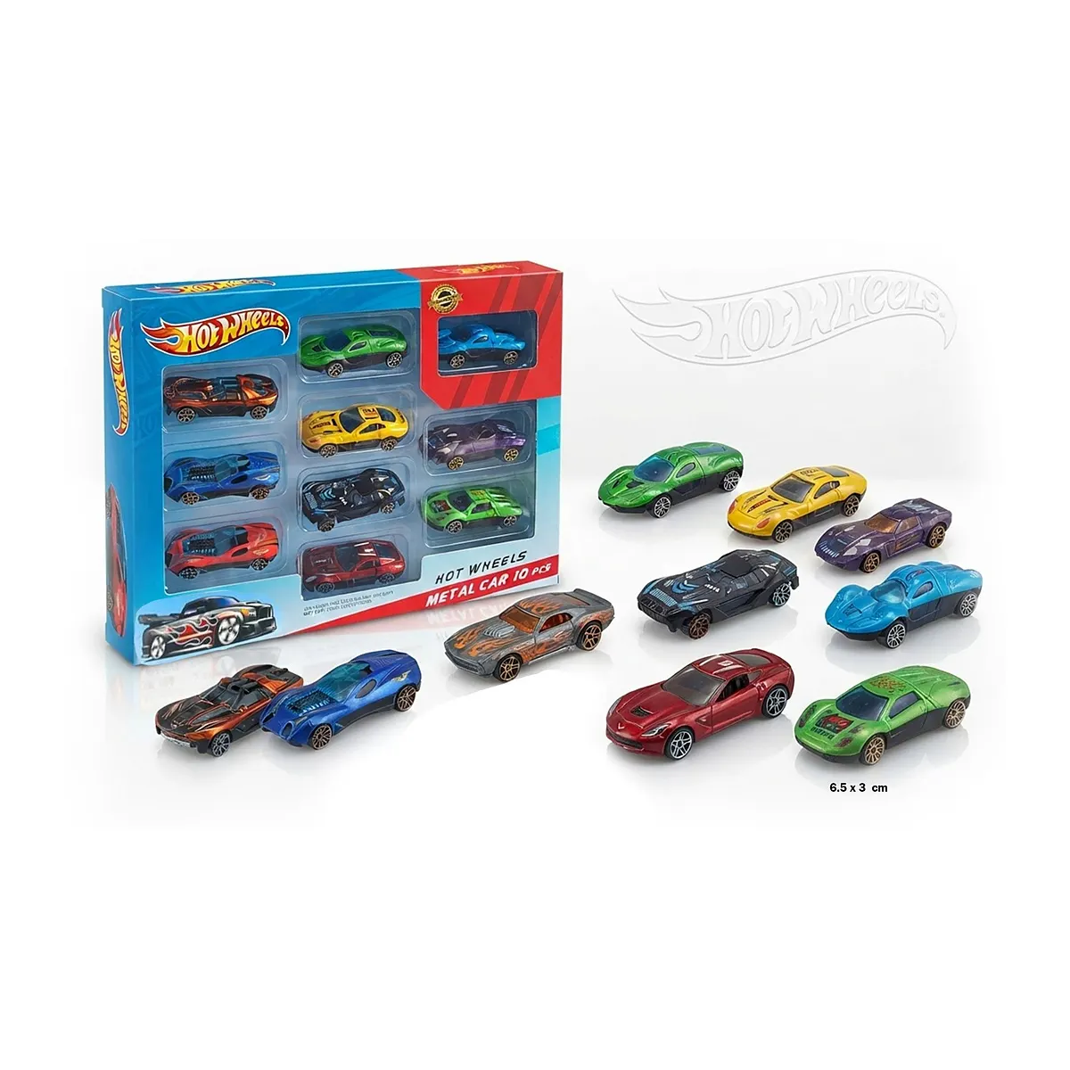 طقم سيارات سباق معدنية هوت ويلز 10 قطع Hot Wheels