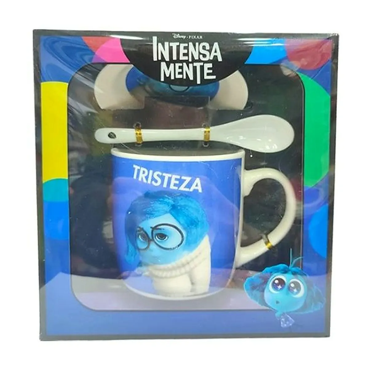 كوب سيراميك Inside Out مع ملعقة وصحن – 300 مل — حزن – Tristeza