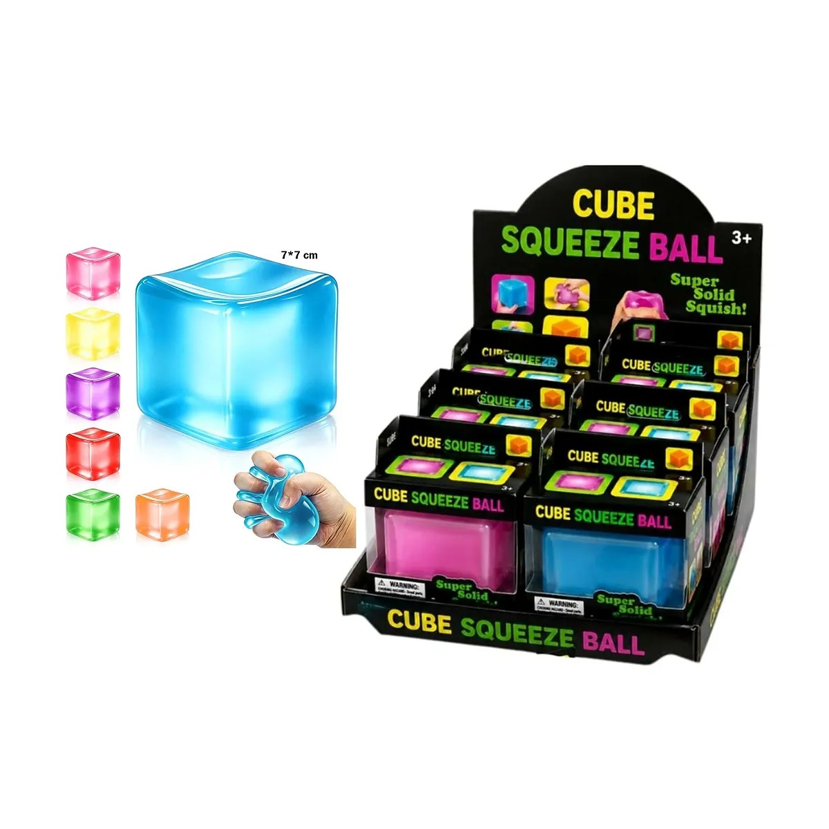 مكعب الضغط المقاوم للتوتر (Cube Squeeze Ball)