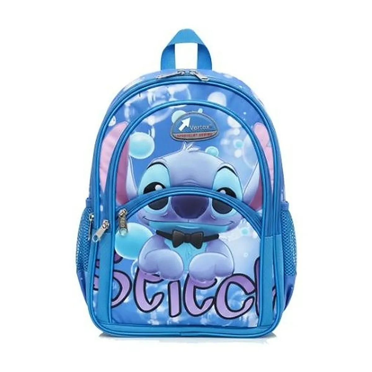 حقيبة ظهر مدرسية للأطفال بتصاميم كرتونية ملونة – موديل 26162 — Stitch – Blue
