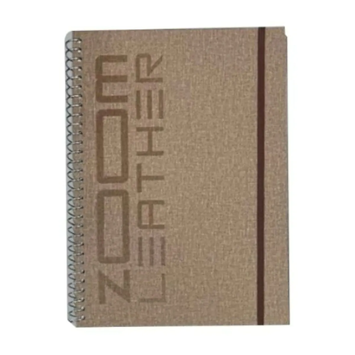 دفتر ملاحظات سلك بغلاف جلدي Zoom Leather مقاس كبير — 3 موضوعات