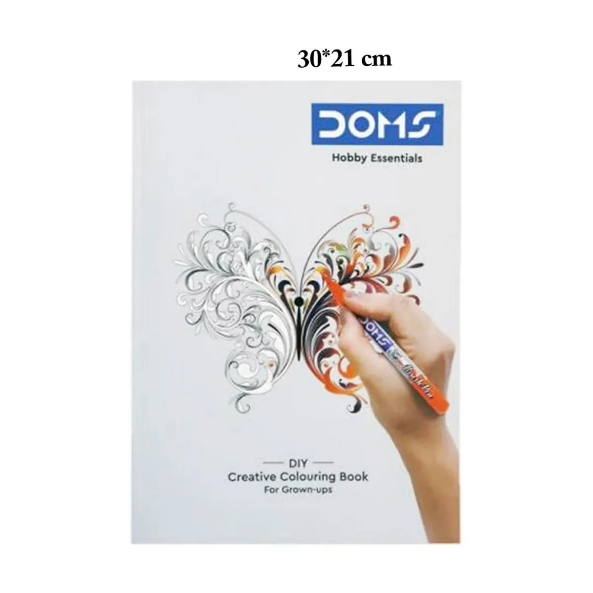 دفتر تلوين إبداعي دومز للكبار – مقاس 30×21 سم